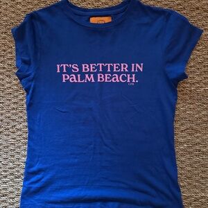 Coniglio Palm Beach “It’s Better in Palm Beach” baby tee.